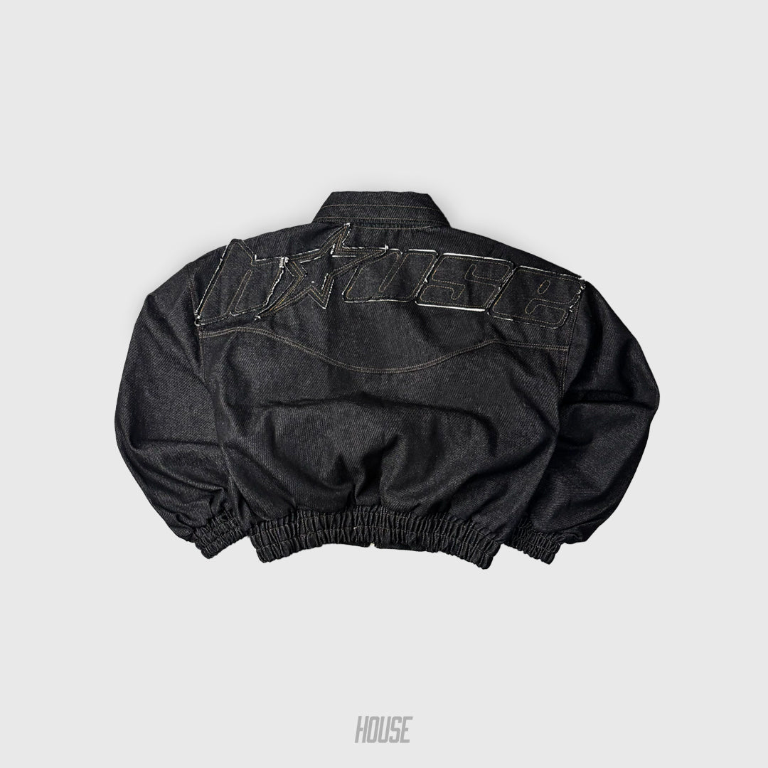 Raw Denim Jacket Utility Wear