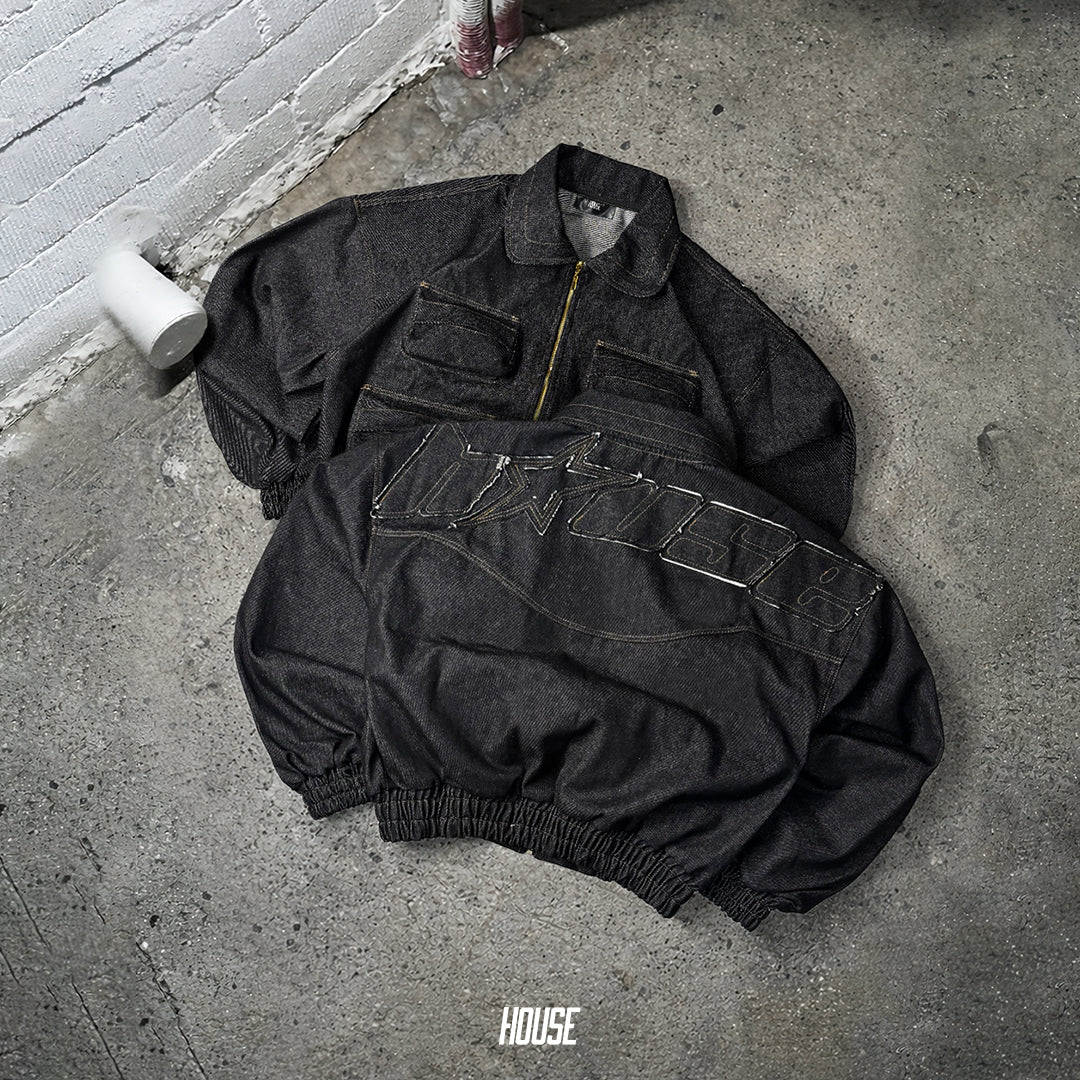 Raw Denim Jacket Utility Wear